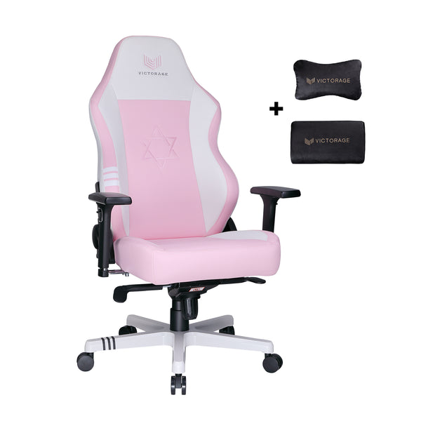 VICTORAGE Premium PU Leather Computer Gaming Chair Home Chair (Pink)