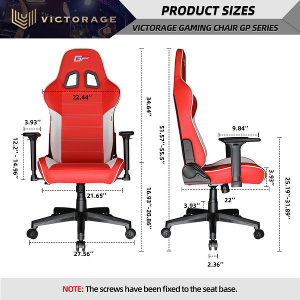 BIG SALES Victorage Computerspielstuhl Rennstuhl (Rot)