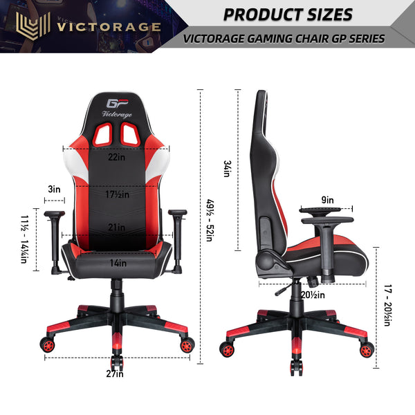BIG SALES VICTORAGE Alpha Series Ergonomischer Design-Gaming-Stuhl (Rot)